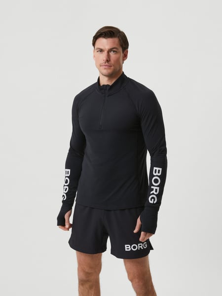 Björn Borg Borg Midlayer Half Zip Schwarz, M Björn Borg Borg Midlayer Half Zip Schwarz, M von björn borg