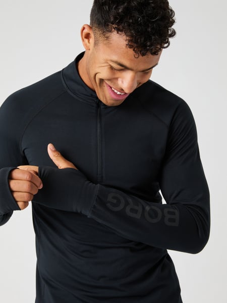 Björn Borg Borg Midlayer Half Zip Schwarz, M Björn Borg Borg Midlayer Half Zip Schwarz, M von björn borg