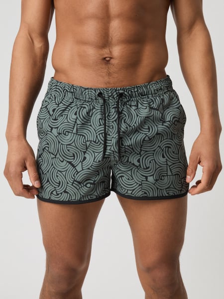 Björn Borg Borg Retro Print Swim Shorts Grün, XL Björn Borg Borg Retro Print Swim Shorts Grün, XL von björn borg