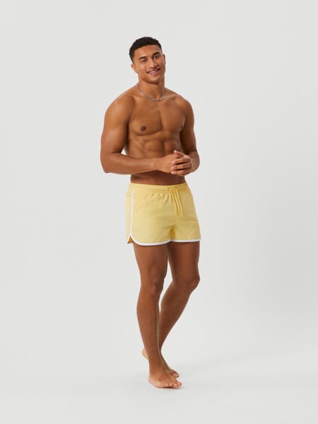 Björn Borg Borg Retro Swim Shorts Gelb, S Björn Borg Borg Retro Swim Shorts Gelb, S von björn borg