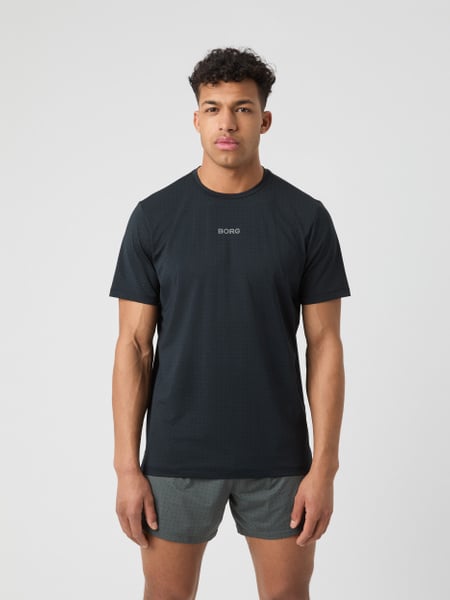Björn Borg Borg Running Perforated T-shirt Schwarz, S Björn Borg Borg Running Perforated T-shirt Schwarz, S von björn borg