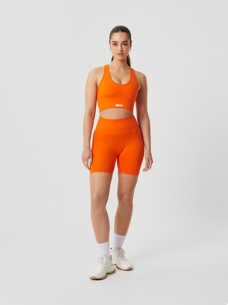 Björn Borg Borg Seamless Rib Shorts Orange, XS von björn borg