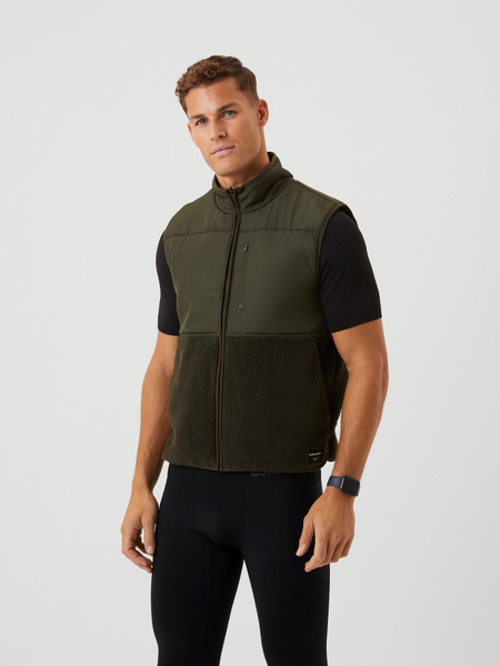 Björn Borg Centre Pile Fleece Vest Grün, L von björn borg