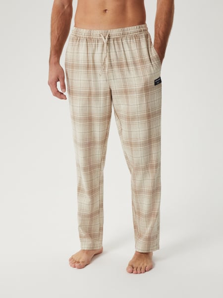 Björn Borg Core Flannel Pyjama Pants Beige , XL von björn borg