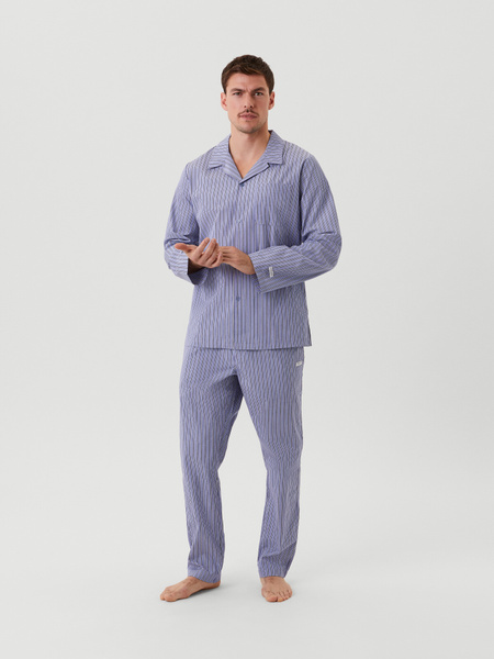 Björn Borg Core Thomas Mason Poplin Pyjama Set Blau , M von björn borg
