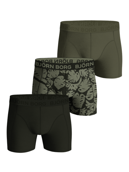 Björn Borg Cotton Stretch Boxer 3-pack Grün, S Björn Borg Cotton Stretch Boxer 3-pack Grün, S von björn borg