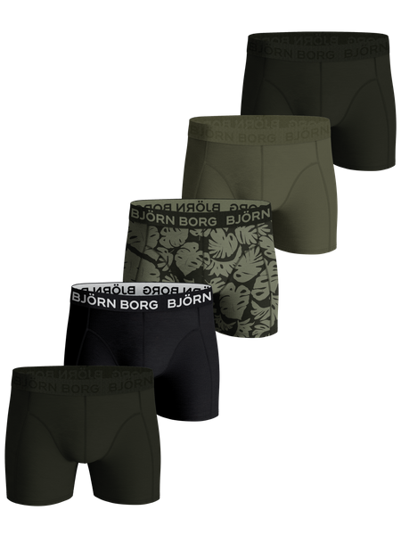 Björn Borg Cotton Stretch Boxer 5-pack Mehrfarbig, M von björn borg