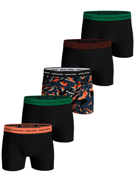 Björn Borg Cotton Stretch Boxer 5-pack Schwarz, XL Björn Borg Cotton Stretch Boxer 5-pack Schwarz, XL von björn borg