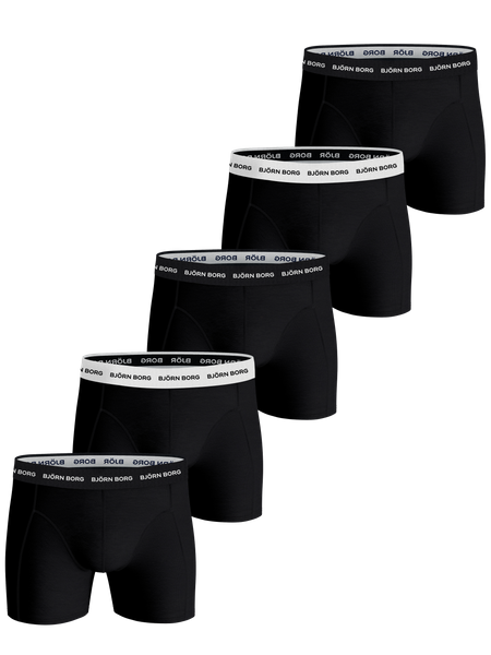 Björn Borg Cotton Stretch Boxer 5-pack Schwarz, XS Björn Borg Cotton Stretch Boxer 5-pack Schwarz, XS von björn borg