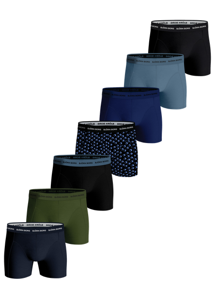 Björn Borg Cotton Stretch Boxer 7-pack Mehrfarbig, L von björn borg