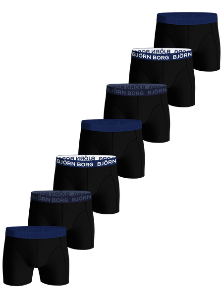 Björn Borg Cotton Stretch Boxer 7-pack Schwarz, XXL Björn Borg Cotton Stretch Boxer 7-pack Schwarz, XXL von björn borg