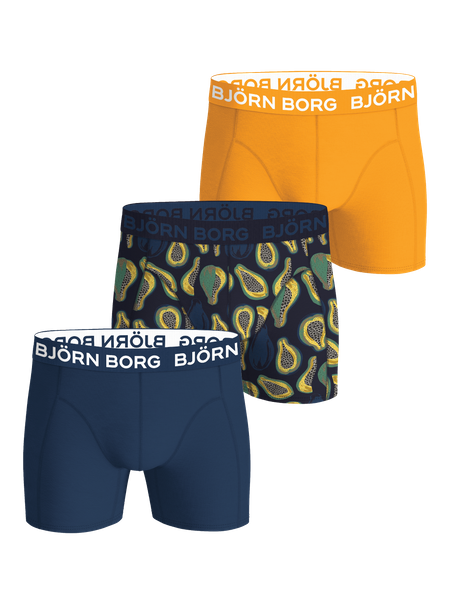 Björn Borg Cotton Stretch Boxers 3-pack Mehrfarbig, 170 von björn borg