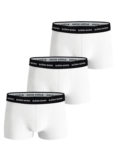 Björn Borg Cotton Stretch Trunk 3-pack Weiß, M von björn borg