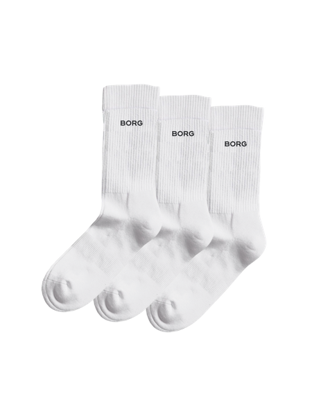 Björn Borg Essential Crew Socks 3-pack Weiß, 35-38 von björn borg