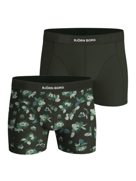 Björn Borg Organic Cotton Stretch Boxers 2-pack Grün, M Björn Borg Organic Cotton Stretch Boxers 2-pack Grün, M von björn borg
