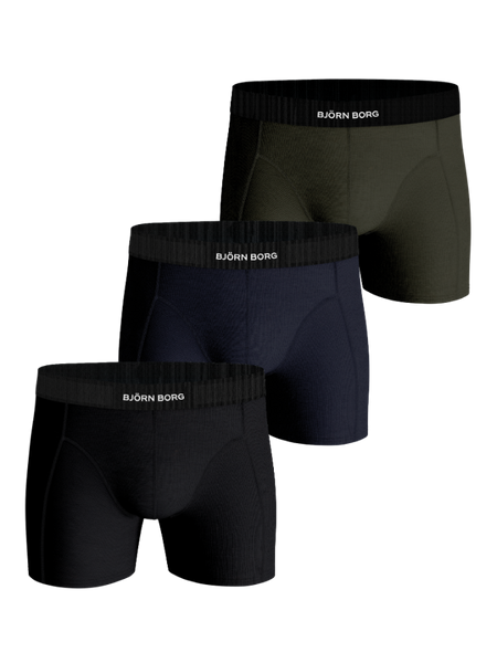 Björn Borg Organic Cotton Stretch Boxers 3-pack Schwarz, XXL Björn Borg Organic Cotton Stretch Boxers 3-pack Schwarz, XXL von björn borg