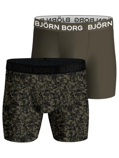 Björn Borg Sports Boxer 2-pack Grün, L von björn borg