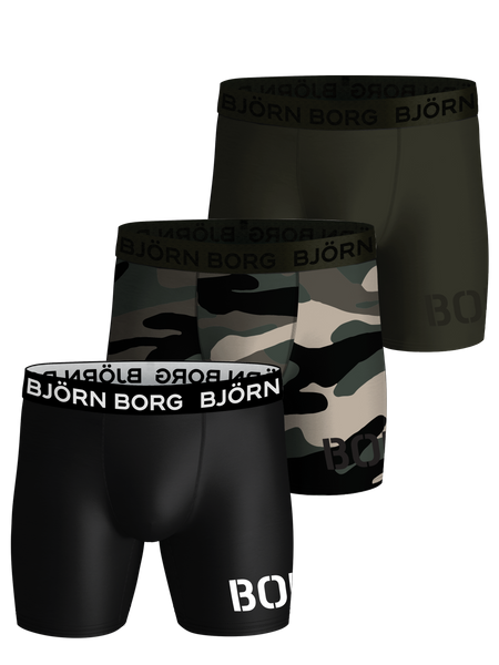 Björn Borg Performance Boxer 3-pack Mehrfarbig, XL von björn borg