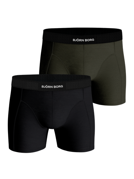 Björn Borg Premium Cotton Stretch Boxer 2-pack Mehrfarbig, XXL von björn borg