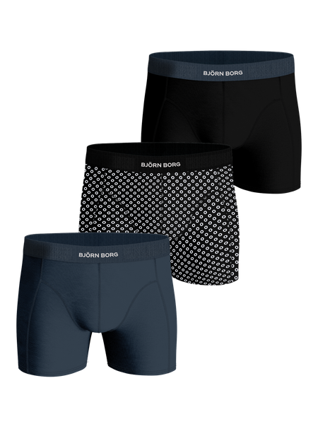 Björn Borg Premium Cotton Stretch Boxer 3-pack Mehrfarbig, XL von björn borg