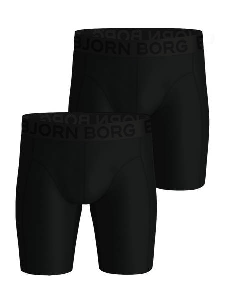 Björn Borg Sports Lightweight Long Leg Boxers 2-pack Schwarz, S Björn Borg Sports Lightweight Long Leg Boxers 2-pack Schwarz, S von björn borg