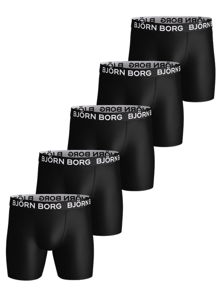 Björn Borg Sports Microfiber Boxers 5-pack Schwarz, XL Björn Borg Sports Microfiber Boxers 5-pack Schwarz, XL von björn borg