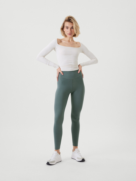 Björn Borg Studio High Waist Comfort Tights Grün, M von björn borg