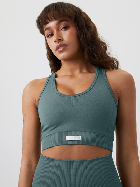 Björn Borg Studio Low Seamless Bra Grün, LXL Björn Borg Studio Low Seamless Bra Grün, LXL von björn borg