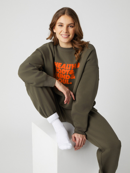 Björn Borg Studio Oversized Crew Braun, L Björn Borg Studio Oversized Crew Braun, L von björn borg
