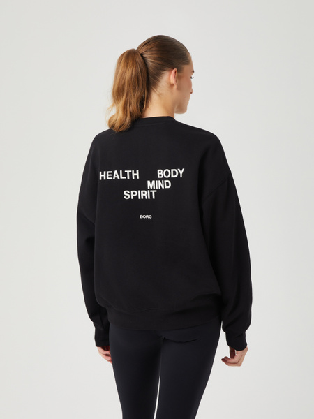 Björn Borg Studio Oversized Crew Schwarz, M Björn Borg Studio Oversized Crew Schwarz, M von björn borg