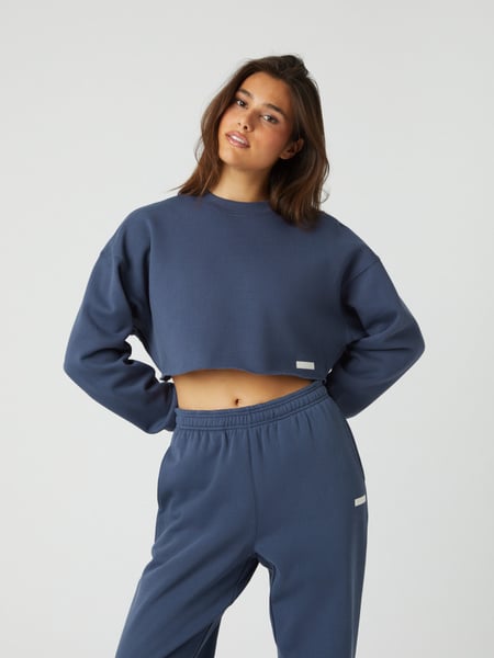 Björn Borg Studio Oversized Cropped Crew Blau , XS Björn Borg Studio Oversized Cropped Crew Blau , XS von björn borg