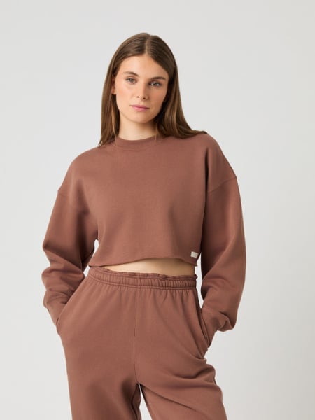 Björn Borg Studio Oversized Cropped Sweatshirt Braun, M Björn Borg Studio Oversized Cropped Sweatshirt Braun, M von björn borg