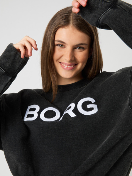 Björn Borg Studio Oversized Logo Sweatshirt Schwarz, XS von björn borg