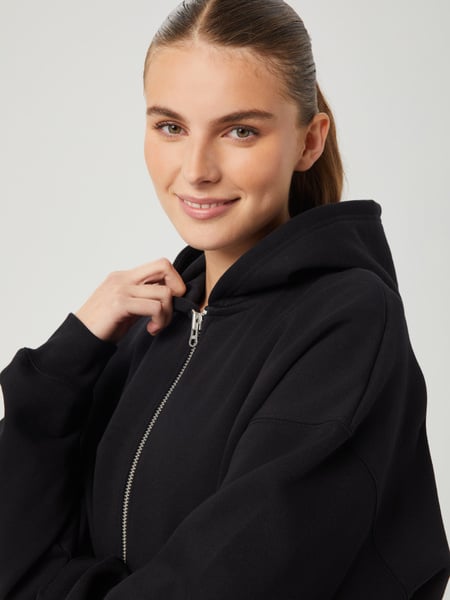 Björn Borg Studio Oversized Zip Hoodie Schwarz, L von björn borg