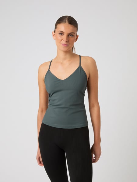 Björn Borg Studio Rib Strap Tank Grün, M Björn Borg Studio Rib Strap Tank Grün, M von björn borg