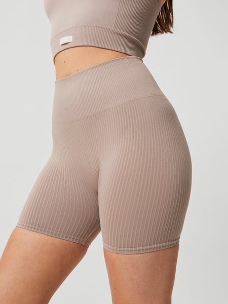 Björn Borg Studio Seamless Rib Shorts Beige , L von björn borg