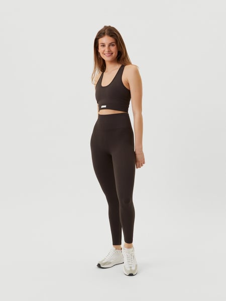 Björn Borg Studio Seamless Rib Tights Braun, L Björn Borg Studio Seamless Rib Tights Braun, L von björn borg