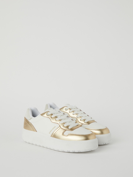 Björn Borg Women's Matt Metallic Sneakers T2400 Weiß, 39 von björn borg