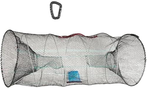 Köderfischreuse Fisch-Reuse von Jenzi Aalreuse Krebsreuse 60x30x30cm Faltbar kleines Transportmaß + gratis Karabiner von blntackle76