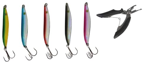 Set Meerforellen-Blinker Toger Larsson mit Einzelhaken von Behr, 5 Stück, 24 Gramm 9cm Trendex + gratis Angelschere Set Meerforellen-Blinker Toger Larsson mit Einzelhaken von Behr, 5 Stück, 24 Gramm 9cm Trendex + gratis Angelschere von blntackle76