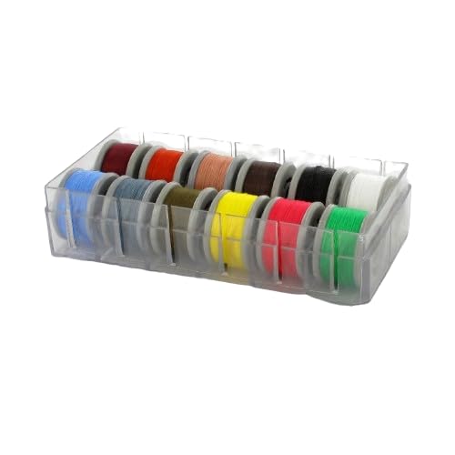 Set: Box mit 12 Spulen Fliegenbinden Faden für Fliegenfischen Fliegen Binden Materialien, helle, dunkle und leuchtene Farben, Forelle Floss Set: Box mit 12 Spulen Fliegenbinden Faden für Fliegenfischen Fliegen Binden Materialien, helle, dunkle und leuchtene Farben, Forelle Floss von blntackle76