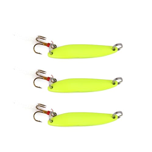 3Pcs Leuchtend Löffel Köder Spinner Fishings Pailletten Künstliche Köder Haken Fishings von bnsggl