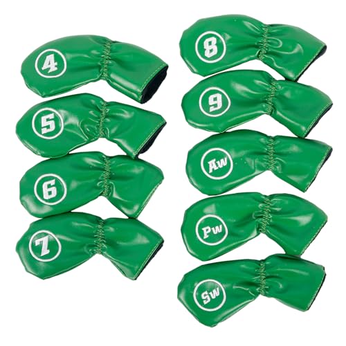 9Pcs PU Golfplätze Headcover Dicke Synthetische wasserdichte Golfplätze Headcover Club Headcover Fit Die Meisten von bnsggl