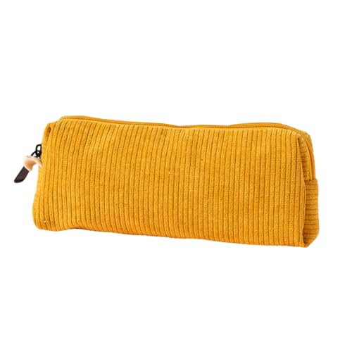 bnsggl Multifunctional Pen Bag Corduroy Pencil Pouches Large Capacity Pen Pouches Zippered Pencil Case for Student Teen School von bnsggl