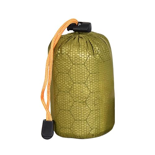 bnsggl Schlafsack Aufbewahrungstasche Mit Pfeife/Schwanzclip Outdoor Camping Aluminiumfolie Säcke Behälter Kordelzug Aufbewahrungstasche von bnsggl