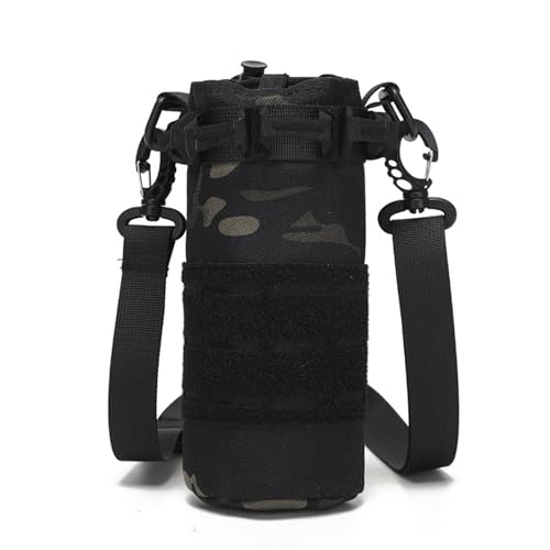 bnsggl Tactically Wasserflaschen Beutel Nylon Kordelzug Wasserflaschen Tragetasche Mit Schultergurt Getränkehalter Für Rucksack von bnsggl