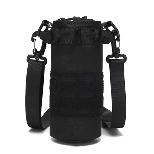 bnsggl Tactically Wasserflaschen Beutel Nylon Kordelzug Wasserflaschen Tragetasche Mit Schultergurt Getränkehalter Für Rucksack von bnsggl