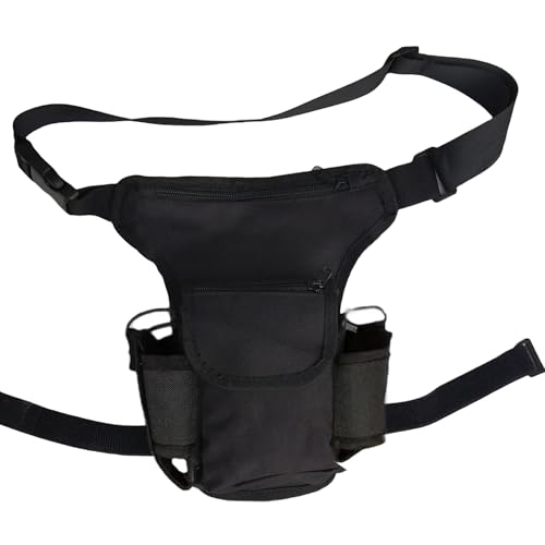 bnsggl Verstellbare Drop Beintasche Wander Oberschenkelbeutel Oxford Stoff Zwei Wege Radio Tasche Multifunktionale Outdoor Wander Hüfttasche von bnsggl