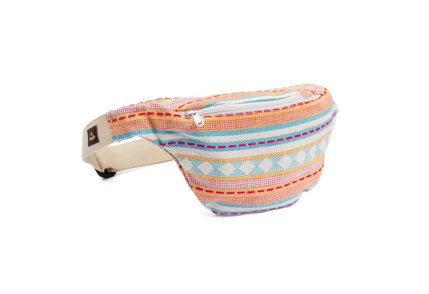 bodhi Bauchtasche Bauchtasche, ETHNO Collection, Jacquard-Webstoff, apricot-hellblau bodhi Bauchtasche Bauchtasche, ETHNO Collection, Jacquard-Webstoff, apricot-hellblau von bodhi