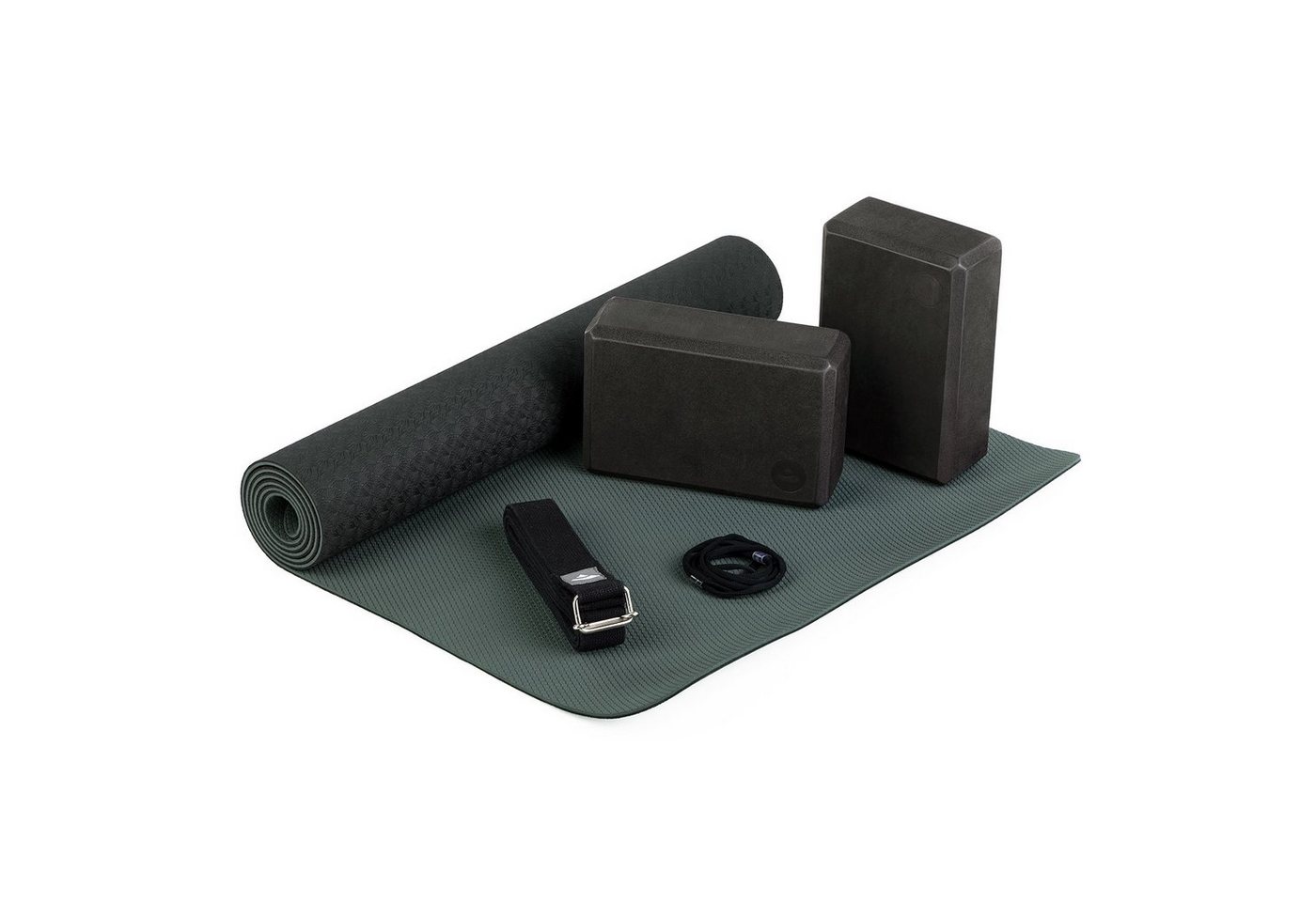 bodhi Yogamatte Yoga Set FLOW Yogamatte mit Block & Gurt schwarz bodhi Yogamatte Yoga Set FLOW Yogamatte mit Block & Gurt schwarz von bodhi